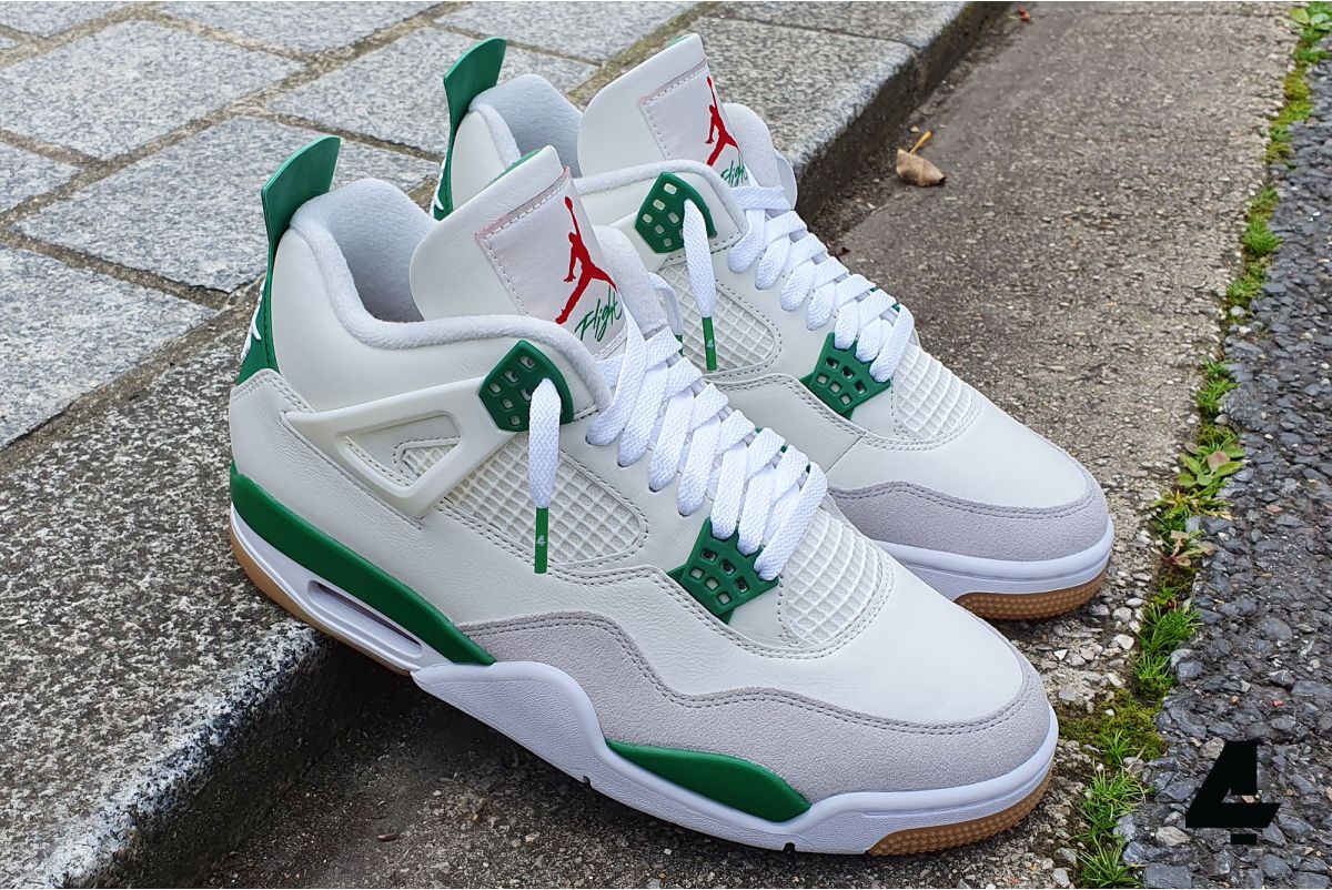 Jordan 4 outlet white laces